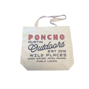 Poncho Austin Outdoors Canvas Tote Bag Wild Places NEW